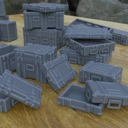 79 REALISTIC MILITARY CRATES FOR WAR TERRAIN 1/35 1/24