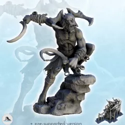 Azag infernal daemon (+ presupported version) (1) - Darkness Chaos Medieval Age Fantasy
