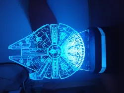 Base for engraved acrylic LED light