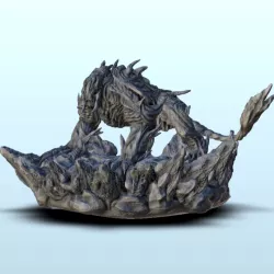 Big monster with pointed carapace - Darkness Chaos Medieval Age of Sigmar Fantasy Warhammer