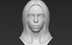 Billie Eilish bust 3D printing ready stl obj formats