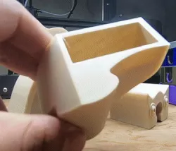 Built-up owl with compartment
