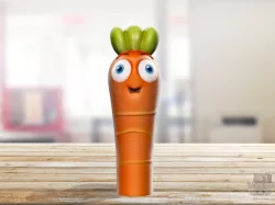 Carrot Pencil Cap - for 3D Printing