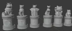 Cat Chess Set