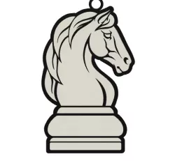 Chess Horse Keychain