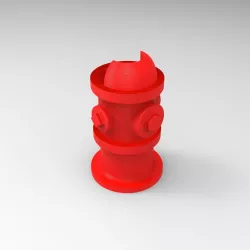 Clipper Lighter Case Fire Hydrant