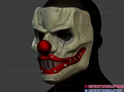 Clown Motorcycle Mask - Cosplay Halloween Helmet