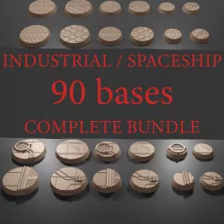 COMPLETE BUNDLE - SPACESHIP / INDUSTRIAL BASES - 40MM 32MM 25MM