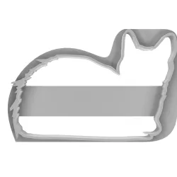 Cookie cutter cat