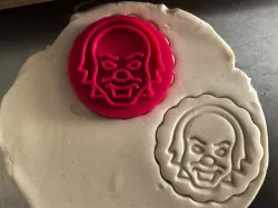 Cookie stamp + cutter -  Clown