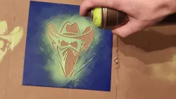 Cowboy stencil