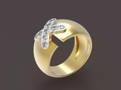Cross-stitch ring