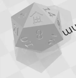 D20 Magic Lantern Symbol Logo
