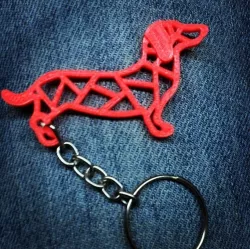 Dachshund keychain