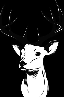 Dear animal Wall art 4 models