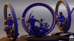 Dieselpunk Monobikes, 28mm scale
