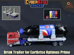 Drink Trailer for Transformers Earthrise Optimus Prime