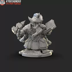 Dwarf High King standing on Shield