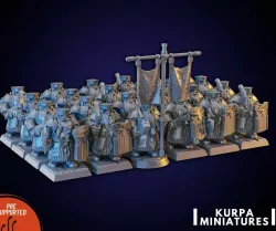 Dwarf Warriors kit Tower Shields