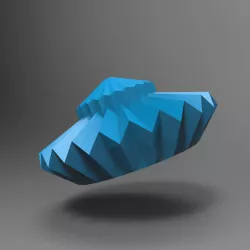 faceted origami folding origami lamp
