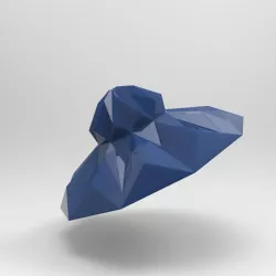 faceted origami folding origami lamp