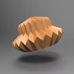 faceted origami folding origami lamp