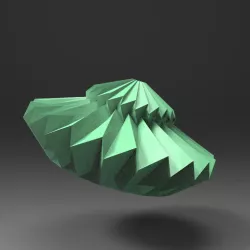 faceted origami folding origami lamp
