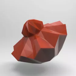 faceted origami folding origami lamp
