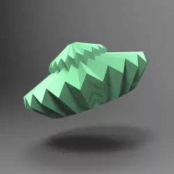 faceted origami folding origami lamp