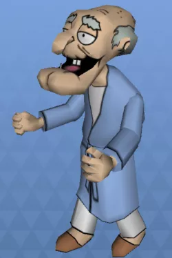 Family Guy  - Herbert the Pervert 3d model with mesh