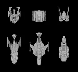FASA Klingon Non-combatants: Star Trek starship parts kit expansion #24