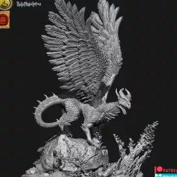 Feral young dragon (without rider)