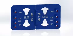 "FLIP" Cabinet face Door Handle Jig 3" and larger recessed style