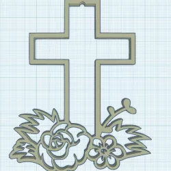 Flowered Cross 2
