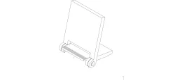 Foldable cell phone holder