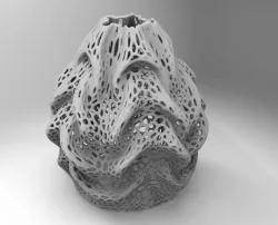 folding lamp voronoi lamp