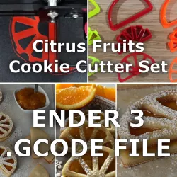FORMINERIA CITRUS FRUITS COOKIE CUTTER - GCODE for ENDER3