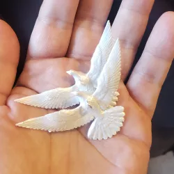 "Friendship Doves" Turtle doves Xmas Ornaments from Home Alone 2