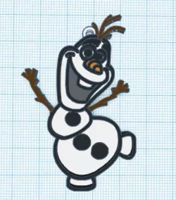 Frozen Olaf keychain