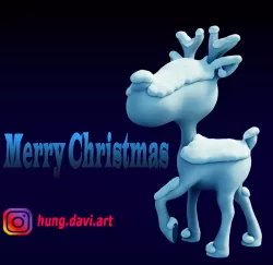 Frozen reindeer