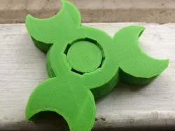 Fully 3D printed bearingless fidget spinner