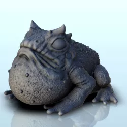 Giant frog (+ pre-supported version) (8) - Darkness Chaos Medieval Age of Sigmar Fantasy Warhammer