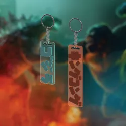 Godzilla vs King Kong Keychains
