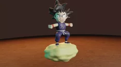 Goku child in the cloud