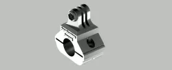 GoPro type mount for bike handlebars