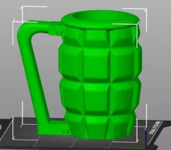 Grenade beer can mug