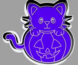 HALLOWEEN "PUMPKIN KITTY".