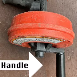 Handle - Compatible with Ridgid Powerspin Drain Snake