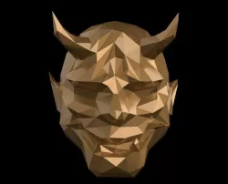 Hannya Mask Low Poly