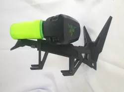 Headphone stand with controller holder v2